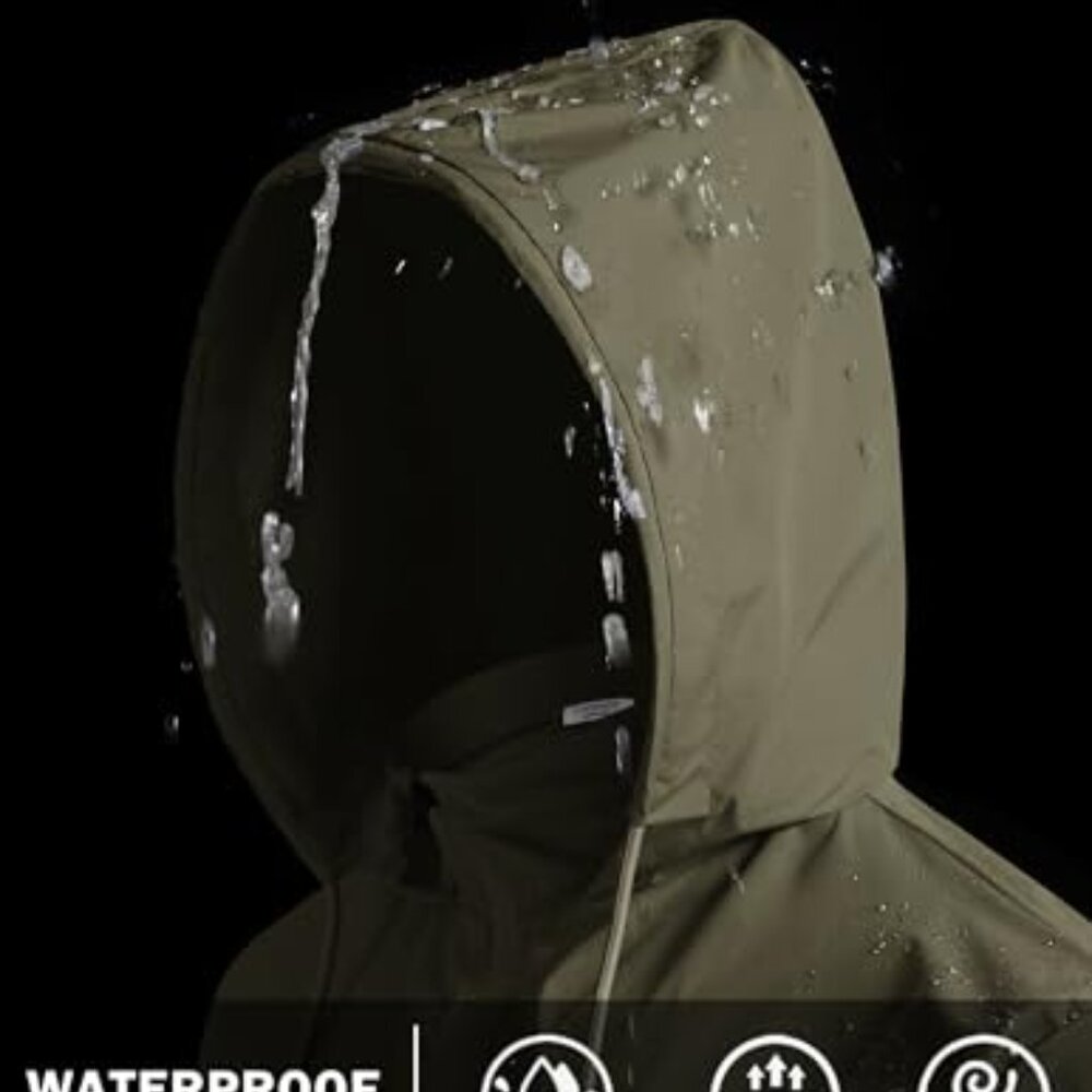 Packable Rain Jacket Lightweight Waterproof Hoode… - image 4